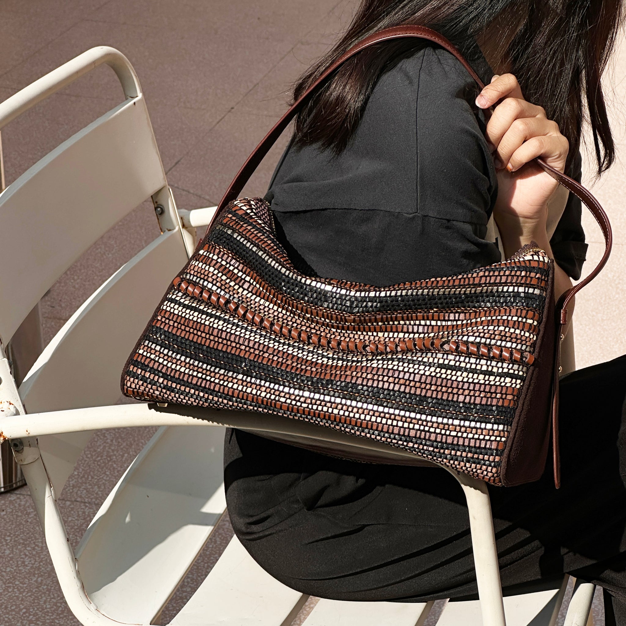 Woven Leather Bag