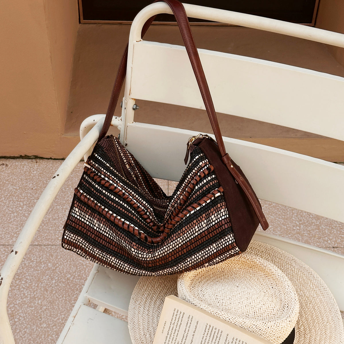Woven Leather Bag