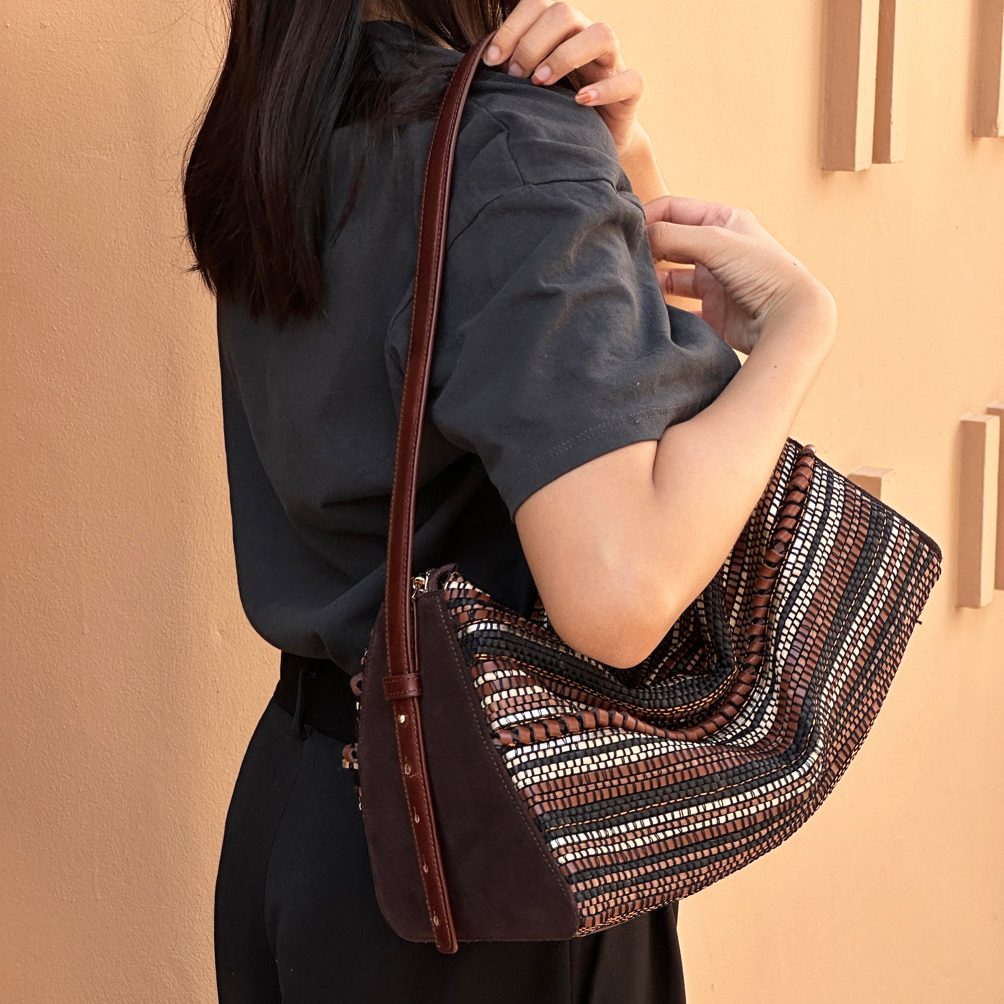 Woven Leather Bag