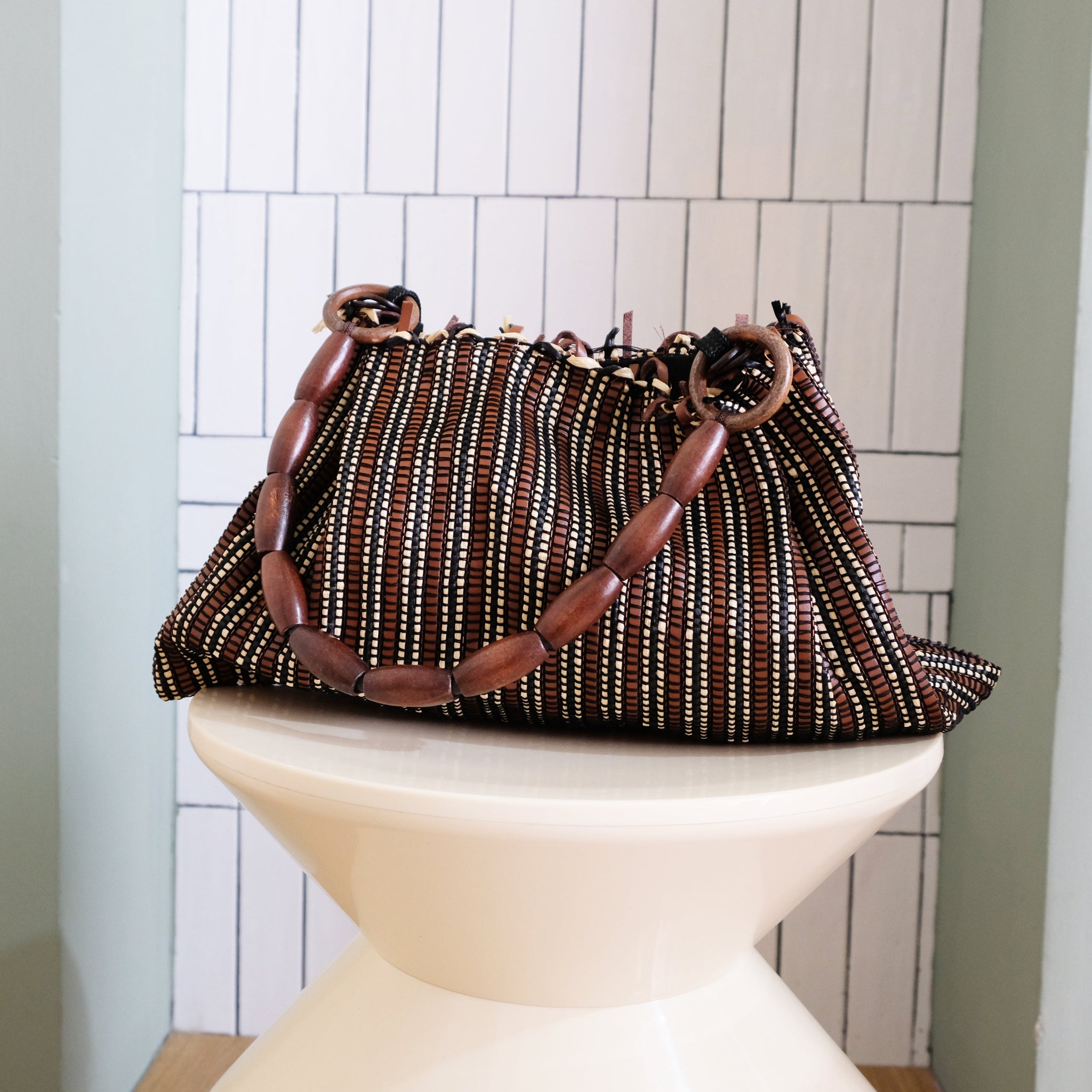 Woven Leather Purse