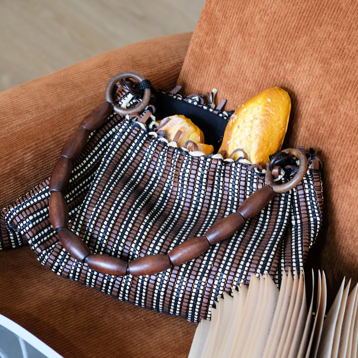 Woven Leather Purse
