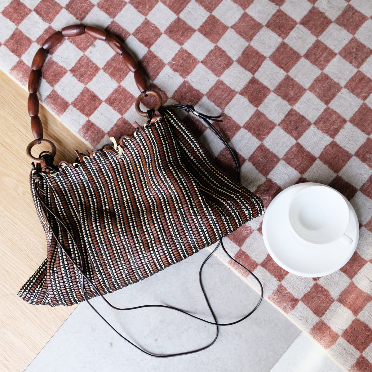 Woven Leather Purse