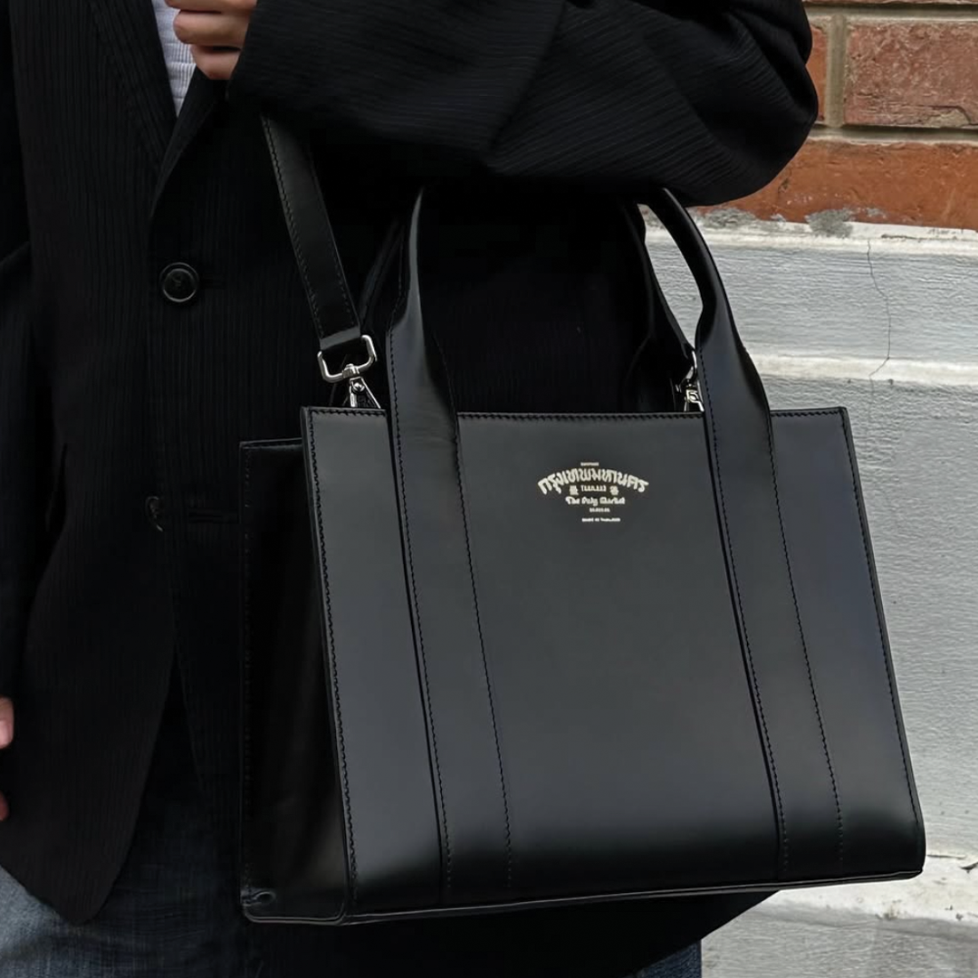 BANGKOK LEATHER BAG BLACK