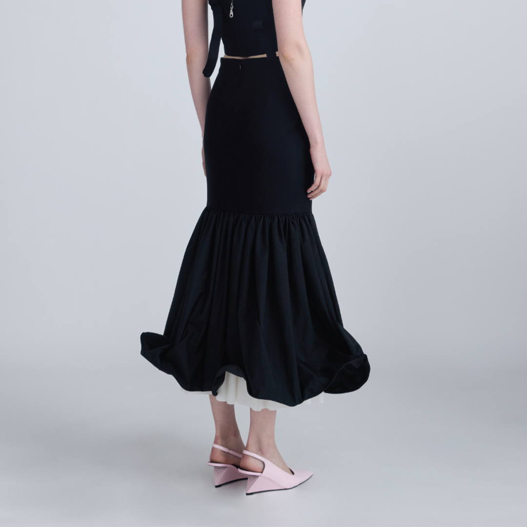 Mermaid Skirt with Boned Hem