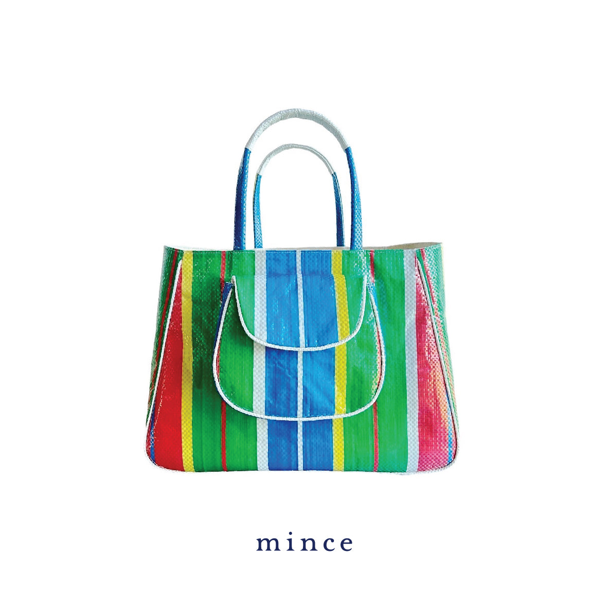 Shopper Bag Green/Blue/Red