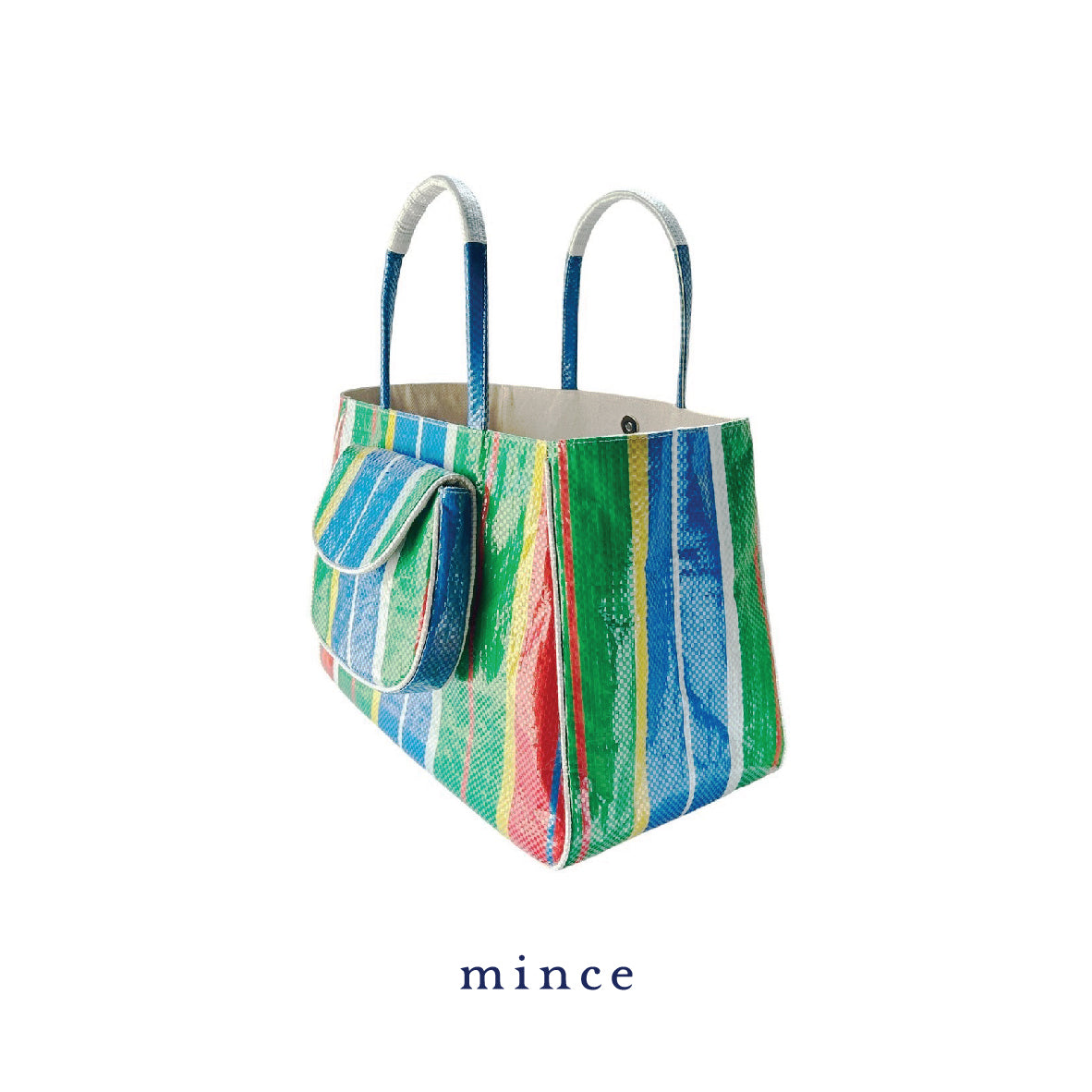Shopper Bag Green/Blue/Red