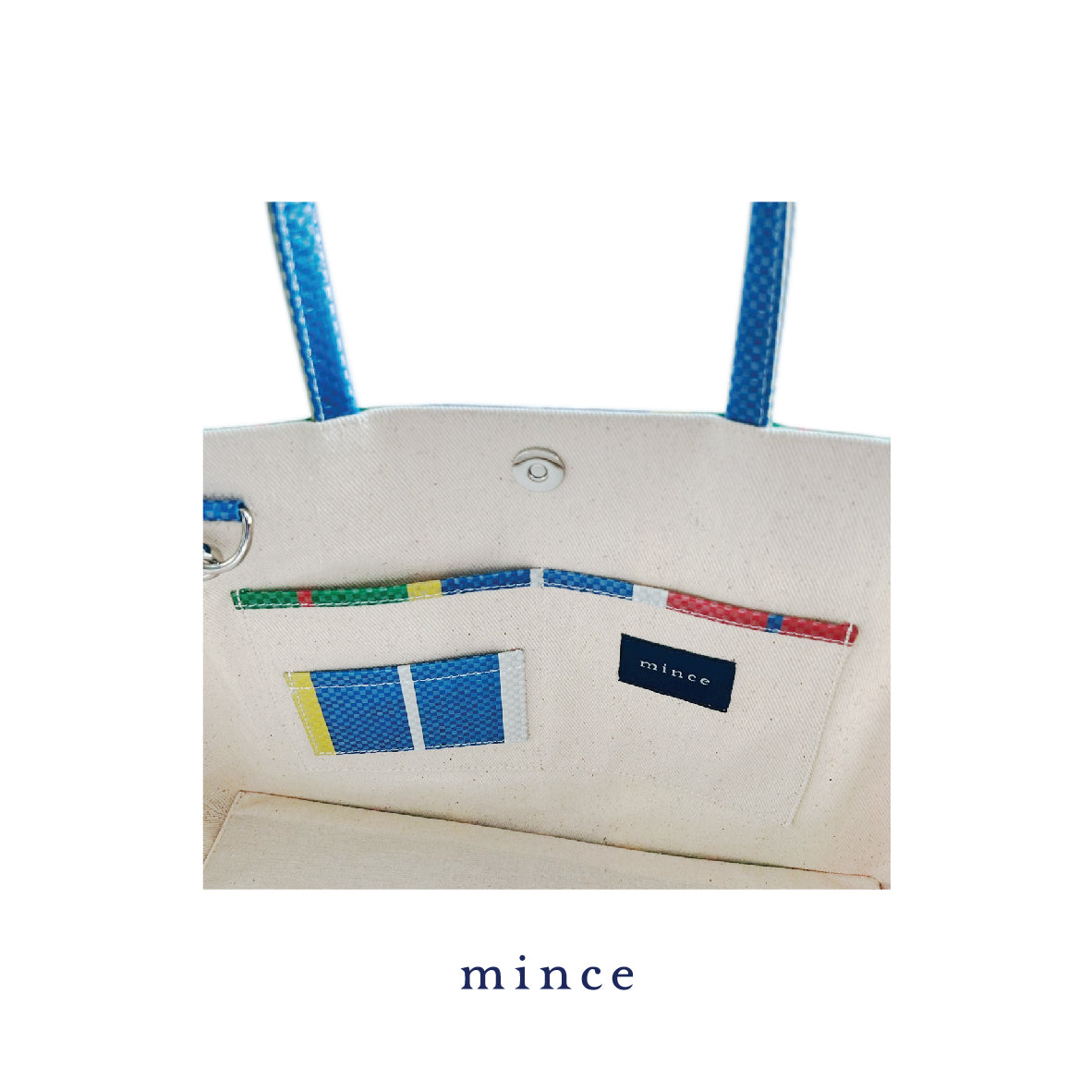 Shopper Bag Green/Blue/Red