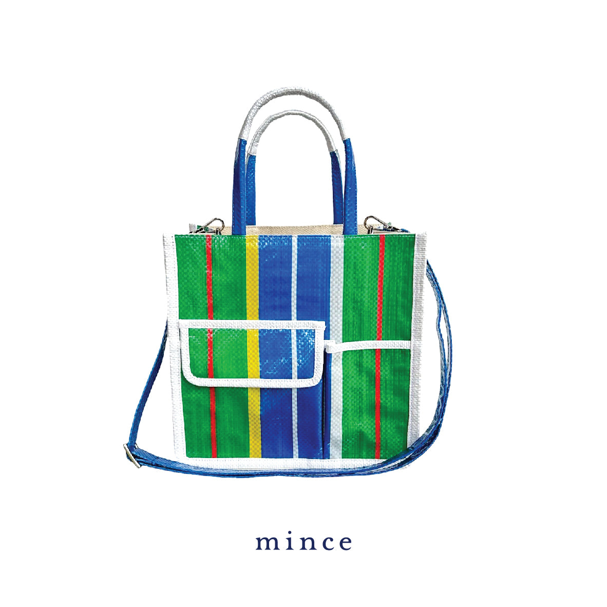 Square Bag Green/Blue