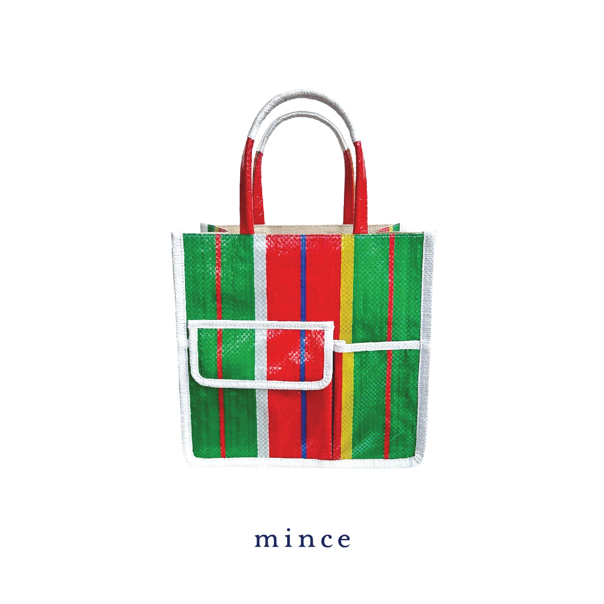 Square Bag Green/Red