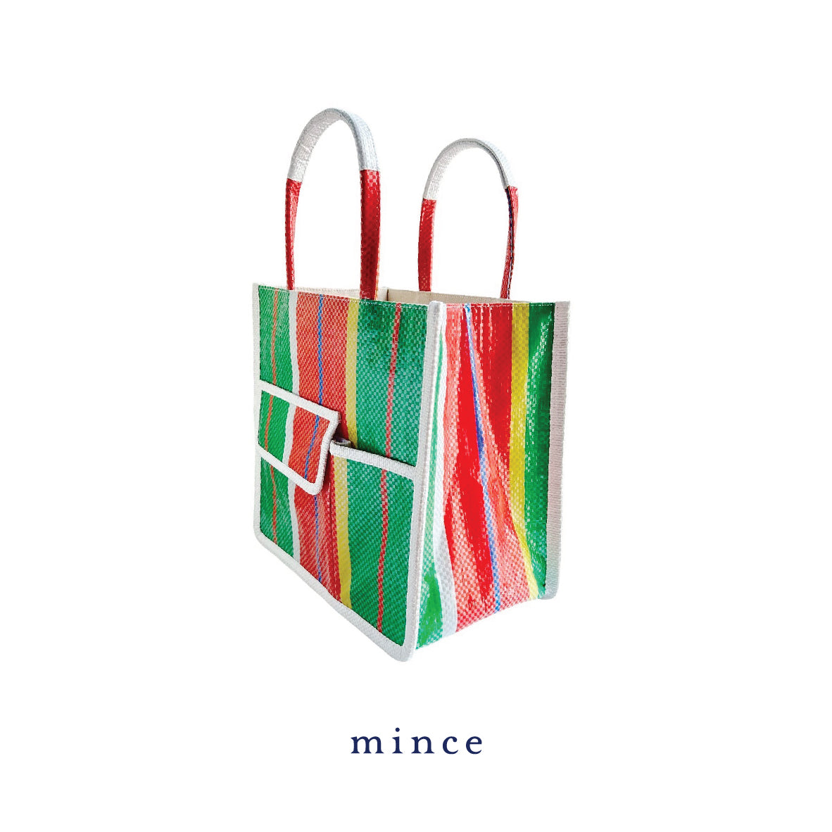 Square Bag Green/Red