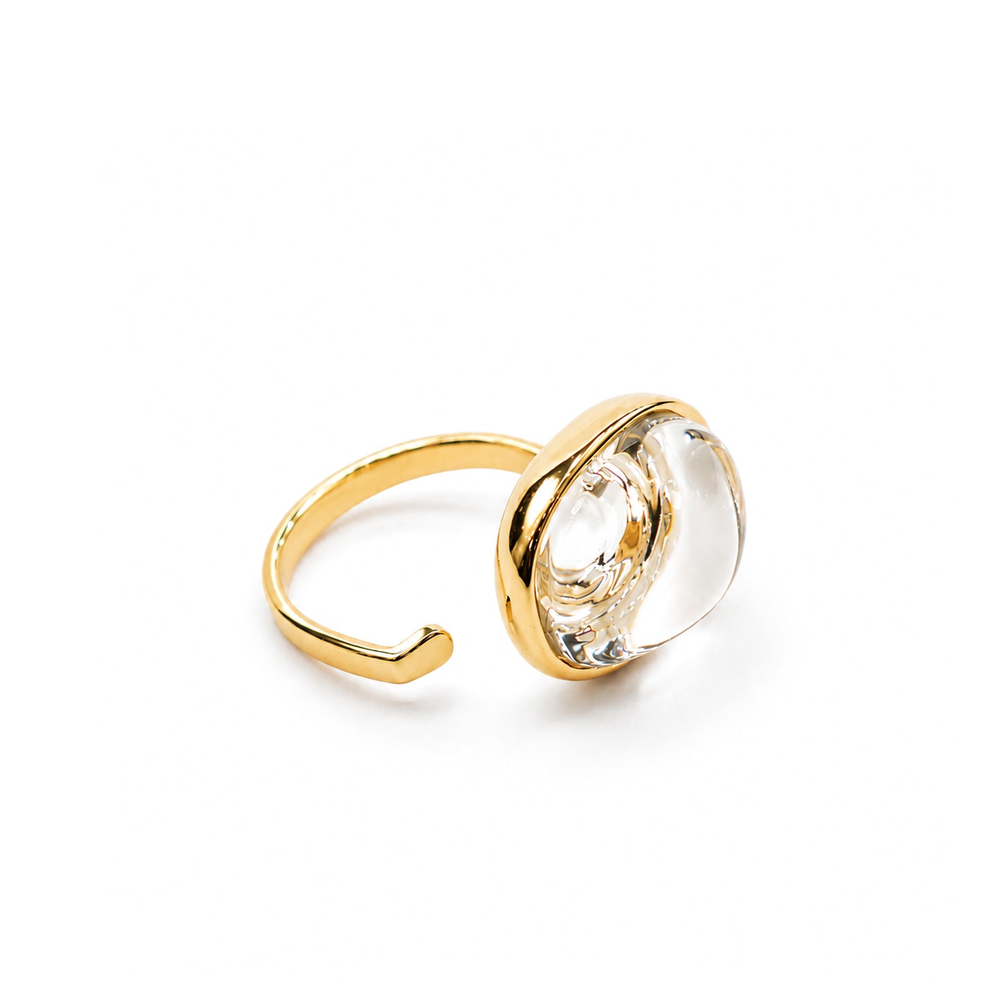 18K Gold Plated Geoganic Ring