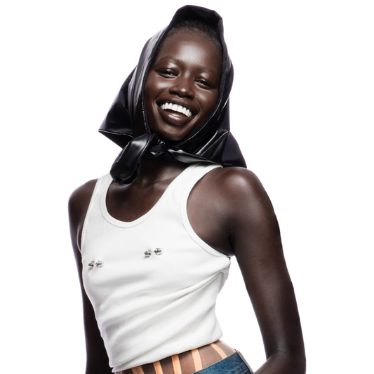 White Piercing Tank