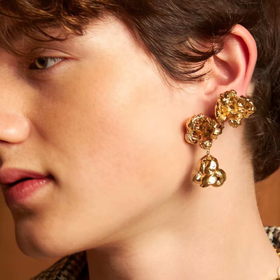 Popcorn Duo Earrings (Pair)