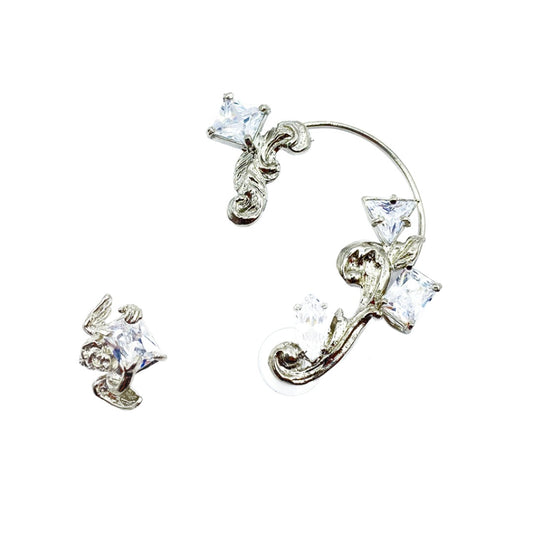 ROCOCO EAR CUFF RHODIUM