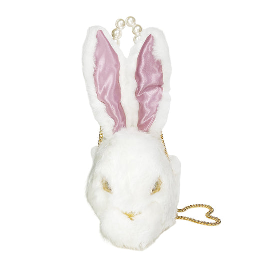 WHITE RABBIT SHAPE CROSS BODY BAG