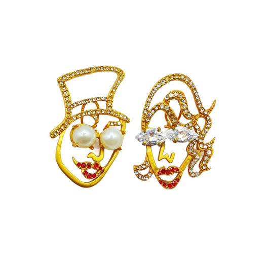 LADY AND GENTLEMAN EARRINGS